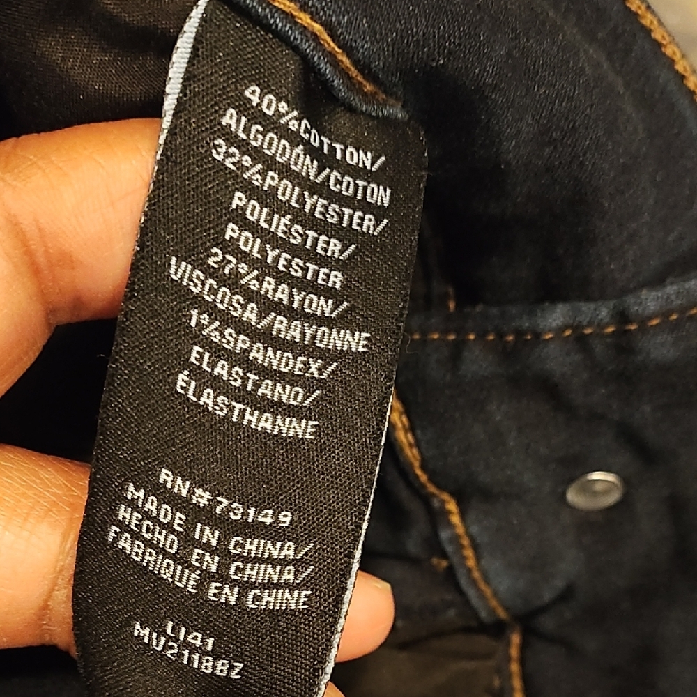 Women's Dark Blue Jeans - Picture 8 of 9